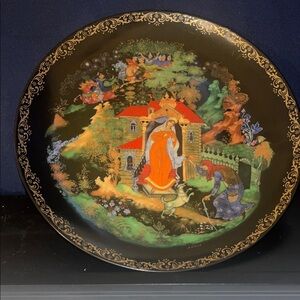 88 Palekh Russian Legends Collectors plate “The tale of the dead princess..”